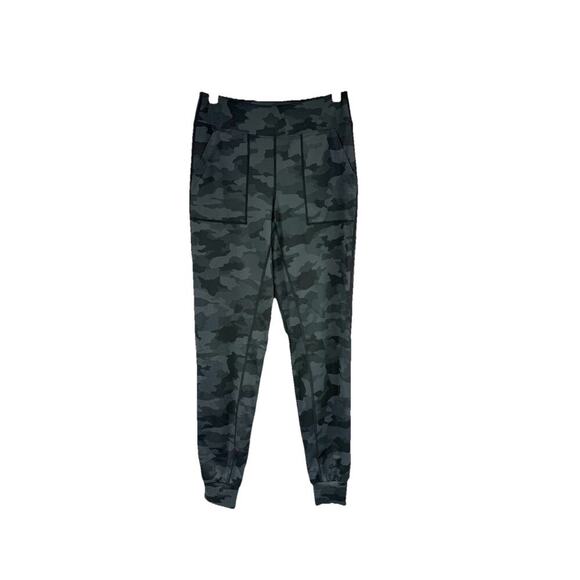 Camo Pants - American Tall Gray Black Camo High Rise Athletic Jogger Leggings Womens M Tall